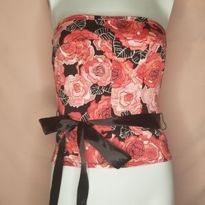 Notice Floral Corset Top Size 4